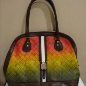 L.A.M.B. by Gwen Stefani Kingston Rasta Handbag Luxury Designer Bag